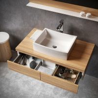 Тумба под раковину Ravak SD Formy 120 X000001037 подвесная Орех — фото 3, Тумбы под раковину