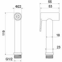 Товар: Гигиенический душ Aquatek AQ2057MB Черный матовый - фото 2 Гигиенический душ Aquatek AQ2057MB Черный матовый — фото 2, Душевое оборудование. Душевая программа