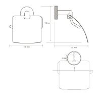 Держатель туалетной бумаги Bemeta Stella 166212012 Хром — фото 2, Держатели туалетной бумаги