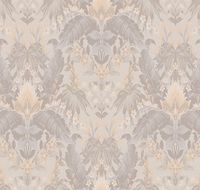 Обои LOYMINA British Style Forest BRIT6 001/1 Винил на флизелине (1*10,05) Серый/Бежевый, Листья/Цветы — фото 2, Обои для стен