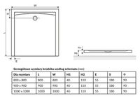 Акриловый поддон для душа Excellent Forma 80x80 BREX.FOR08WHN Белый — фото 4, Душевые поддоны