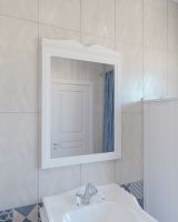 Товар: Зеркало Caprigo Borgo 60 33430-B231 Белое матовое - фото 2 Зеркало Caprigo Borgo 60 33430-B231 Белое матовое — фото 2, Мебель для ванной