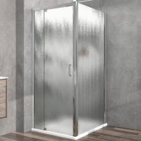 Душевой уголок Vincea Intra 100х90 VSR-1I901090CH профиль Хром стекло шиншилла — фото 1, Прямоугольные душевые уголки