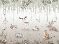 Товар: Фреска детская Ortograf Little Friends 34355 Фактура флок FLK Флизелин (4*3) Зеленый/Коричневый, Животные - фото 2 Фреска детская Ortograf Little Friends 34355 Фактура флок FLK Флизелин (4*3) Зеленый/Коричневый, Животные — фото 2, Фрески