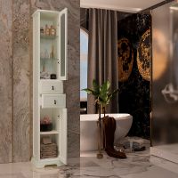 Товар: Шкаф пенал Opadiris Риспекто 30 R 00-00005831 Слоновая кость - фото 3 Шкаф пенал Opadiris Риспекто 30 R 00-00005831 Слоновая кость — фото 3, Мебель для ванной