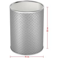 Товар: Ведро для мусора Geralis M-PHH-B Punto Серебро, кант Хром, 3 л - фото 2 Ведро для мусора Geralis M-PHH-B Punto Серебро, кант Хром, 3 л — фото 2, Мусорные ведра