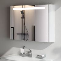 Зеркальный шкаф AM.PM Sensation 100 M30MCX1001WG с подсветкой Белый глянцевый — фото 4, Мебель для ванной