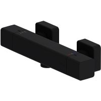 Смеситель для душа Damixa Gala 536000300 с термостатом Черный матовый — фото 1, Смеситель для душа