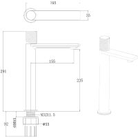 Смеситель для раковины Allen Brau Liberty 5.33002-31 Черный матовый — фото 4, Смесители для раковины
