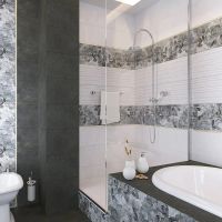 Керамическая плитка Gracia Ceramica Lauretta black черный 02 настенная 30x90 см — фото 3, Керамическая плитка
