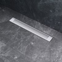 Душевой лоток AM.PM PrimeFlow 50 с решеткой Хром матовый Cut Gradient арт-W02SC-P11-050-01SB — фото 5, Душевые лотки