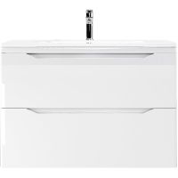 Товар: Тумба под раковину WellWant Riviera 80 WWTRMW842W подвесная Белый глянец антискрейтч - фото 6 Тумба под раковину WellWant Riviera 80 WWTRMW842W подвесная Белый глянец антискрейтч — фото 6, Мебель для ванной