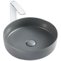Раковина-чаша WeltWasser Elbach 3134 MDG 35 10000004516 Темно-серая матовая — фото 1, Раковины накладные