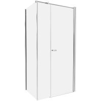 Душевой уголок New Trendy New Soleo Chrome 120х110 K-0641 профиль Хром стекло прозрачное — фото 1, Душевые уголки