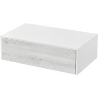 Тумба Aquaton Сакура 80 1A236603SKW80 подвесная Ольха наварра Белый глянец — фото 1, Мебель для ванной