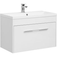 Тумба с раковиной Aquanet Августа 90 287695 подвесная Белая — фото 1, Тумбы с раковиной