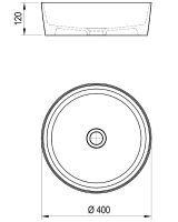 Товар: Раковина-чаша Ravak Uni 40 XJX01140001 Белая - фото 6 Раковина-чаша Ravak Uni 40 XJX01140001 Белая — фото 6, Раковины накладные