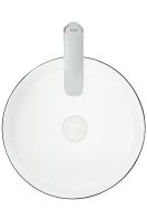 Раковина-чаша WeltWasser Elbach M3134 BW 35 10000004522 Черная Белая — фото 2, Раковины накладные