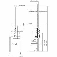 Смеситель для душа Vincea VSCV-433TBG с термостатом Брашированное золото — фото 2, Смеситель для душа