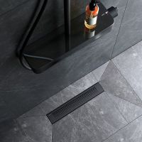 Душевой лоток AM.PM PrimeFlow 40 W02SC-P11-040-01BM с Черной матовой решеткой Cut Gradient — фото 7, Душевые лотки