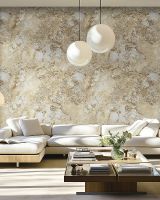 Обои Decori-Decori Carrara Best 85607BS Винил на флизелине (1,06*10,05) Бронзовый, Мрамор — фото 3, Обои для стен