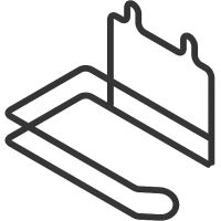 Держатель туалетной бумаги DIWO Смоленск П14788 Черный муар — фото 1, Держатели туалетной бумаги