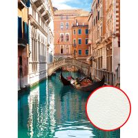 Фреска Ortograf Венеция 5883 Фактура флок FLK Флизелин (2*2,7) Оранжевый/Синий, Город — фото 1, Фрески