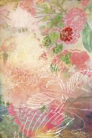 Фреска Ortograf Цветы 7085 Фактура флок FLK Флизелин (1,8*2,7) Розовый/Зеленый, Цветы/Живопись — фото 2, Фрески