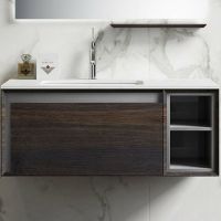 Тумба с раковиной Orans BC-V8102-1000 100 8102000 подвесная Grey — фото 1, Тумбы с раковиной