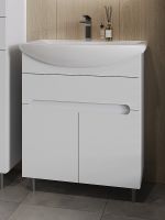 Товар: Тумба с раковиной Orange Topline-Rio 70 TR70-03E+RA Белый глянец - фото 2 Тумба с раковиной Orange Topline-Rio 70 TR70-03E+RA Белый глянец — фото 2, Мебель для ванной