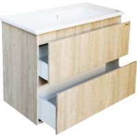 Тумба под раковину Bellezza Лоренцо 60 4639109270470 подвесная Дуб светлый — фото 2, Мебель для ванной