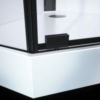 Душевая кабина Black&White Galaxy G8036 100x100 8036000 с гидромассажем — фото 6, Душевые кабины