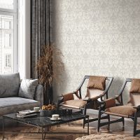 Обои Emiliana Parati Damasco Reale 73406 Винил на флизелине (1,06*10,05) Бежевый/Коричневый, Дамаск — фото 3, Обои для стен