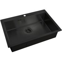 Кухонная мойка ZorG Light Grafit ZL R 750510 GRAFIT Графит — фото 1, Кухонные мойки