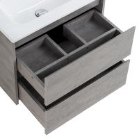 Тумба под раковину BelBagno Kraft 80 KRAFT 39-800/390-2C-SO-CG подвесная Cemento Grigio — фото 6, Тумбы под раковину