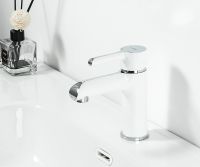 Смеситель для раковины Gappo G03-8 G1003-8 Белый Хром — фото 7, Смесители для раковины