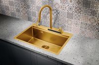 Кухонная мойка Milacio Denia 68 MC.77418 Золото — фото 4, Кухонные мойки