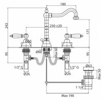 Товар: Смеситель для раковины Cezares First FIRST-BLS2-02-Bi Бронза - фото 2 Смеситель для раковины Cezares First FIRST-BLS2-02-Bi Бронза — фото 2, Смесители