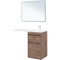 Тумба под раковину Aquanet Токио 110 333647 Дуб веллингтон — фото 8, Тумбы под раковину