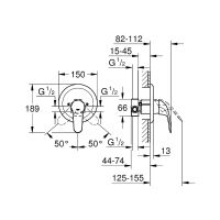 Смеситель для душа Grohe Euroeco New 32742000 Хром — фото 3, Смеситель для душа