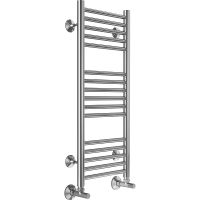 Водяной полотенцесушитель Terminus Аврора П16 300x800 4670078529299 Хром, нижнее подключение, G 1/2" ВР, с угловым соединением — фото 1, Водяные полотенцесушители