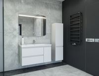 Товар: Шкаф пенал Caprigo Forte 35 R 36150R-SF027 подвесной Белый матовый - фото 3 Шкаф пенал Caprigo Forte 35 R 36150R-SF027 подвесной Белый матовый — фото 3, Мебель для ванной