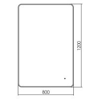 Зеркало Silver Mirrors Инканто Black 120 LED-00002570 с подсветкой с бесконтактным выключателем — фото 20, Зеркала в ванную комнату