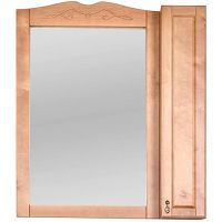 Зеркало со шкафом Orange Classic 85 F7-85ZS2 Тик — фото 1, Зеркальные шкафы в ванную