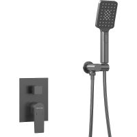 Товар: Душевая система Grossman Classic 501.K35.04.420 Графит брашированный - фото 3 Душевая система Grossman Classic 501.K35.04.420 Графит брашированный — фото 3, Встраиваемые душевые комплекты