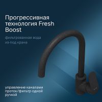 Смеситель для кухни AM.PM Like F8007722 Черный — фото 2, Смесители для кухни