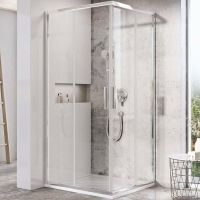 Душевой уголок Ravak Blix Slim BLSRV2-80 80x80 X1LM40C00Z1 профиль Хром стекло Transparent — фото 1, Квадратные душевые уголки
