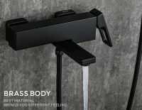 Товар: Смеситель для ванны Gappo G17-6 G3217-6 Черный матовый - фото 7 Смеситель для ванны Gappo G17-6 G3217-6 Черный матовый — фото 7, Смесители