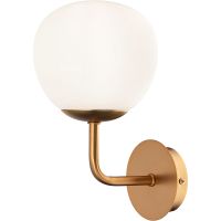 Настенный светильник Maytoni Modern Erich MOD221-WL-01-G Белый Золото — фото 1, Светильники