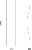 Гипсовая 3д панель Artpole Elementary Surf M-0070 201x1008 мм — фото 4, Гипсовые 3Д панели